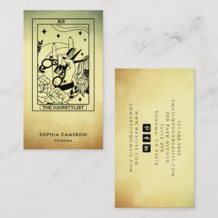 Carte de visite de styliste capillaire Tarot ombre