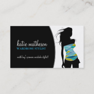 Carte de visite de styliste de garde-robe