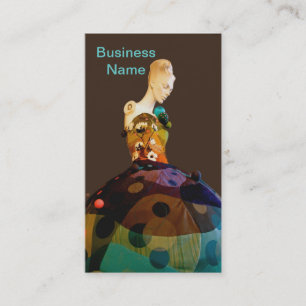 Carte de visite de styliste de mode ou de