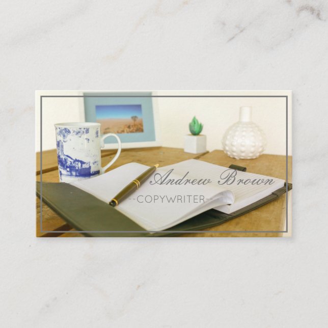 Carte de visite de stylo Carnet Copywriter (Devant)