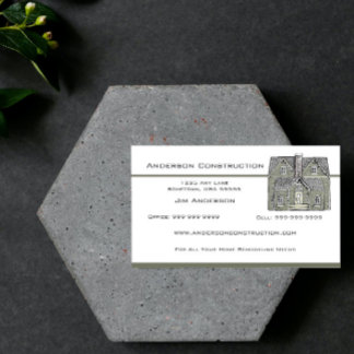Carte de visite de suppression de la maison