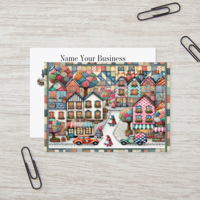 Carte de visite de surface inclinée (Devant/Arrière en situation)