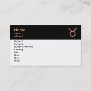 Carte de visite de Taurus