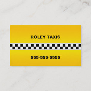 Carte de visite de taxi