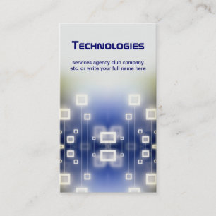 carte de visite de technologie