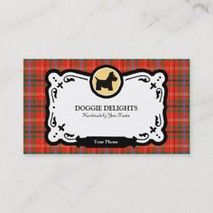 Carte de visite de Terrier d'écossais ou emballage