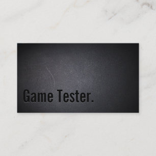 Carte de visite de test de jeu Black Out professio