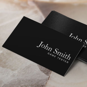 Carte de visite de test de jeu de code QR noir cla