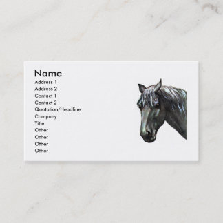 Carte de visite de tête de cheval