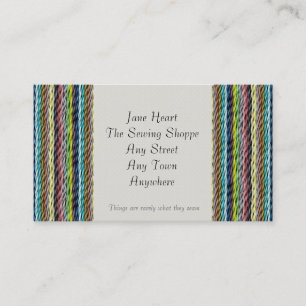 Carte de visite de textiles d'effet de tissu de