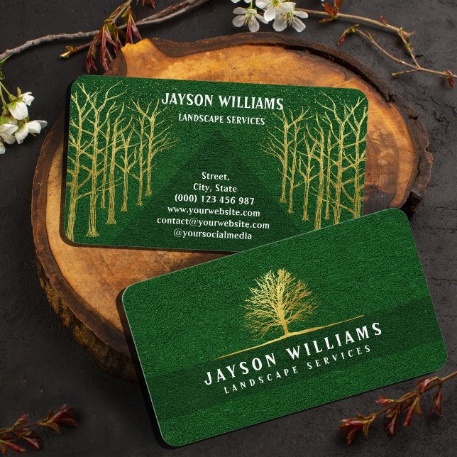 Carte de visite de texture laiteuse moderne avec G (#zazzlemade #lawncarebusinesscard #greengrassandgoldtree
)