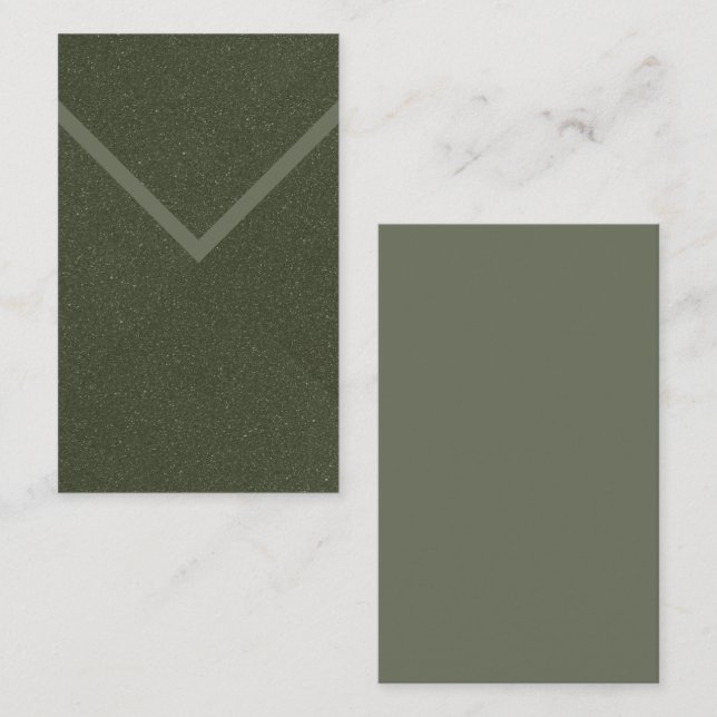 Carte de visite de texture vert Moss personnalisé (Devant / Derrière)