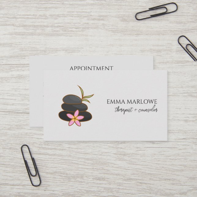 Carte de visite de thérapeute conseiller | Desi im (Devant/Arrière en situation)