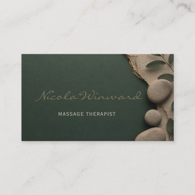 Carte de visite de thérapeute de massage (Devant)