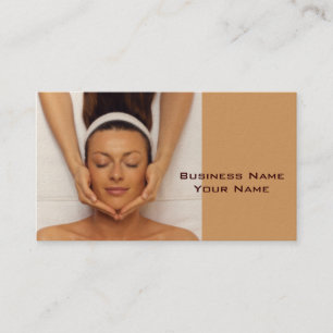 Carte de visite de thérapeute de massage