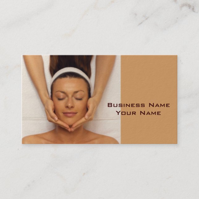 Carte de visite de thérapeute de massage (Devant)
