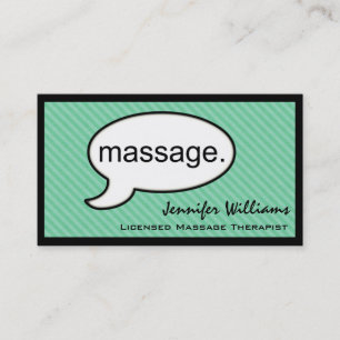 Carte de visite de thérapeute de massage de nuage