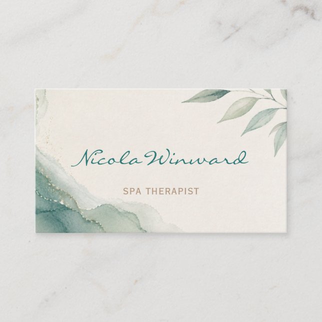 Carte de visite de thérapeute de spa (Devant)