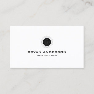 Carte de visite de tir sportif