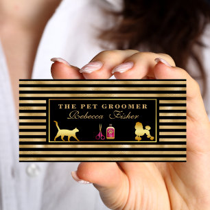 Carte de visite de toilettage pour animaux de comp