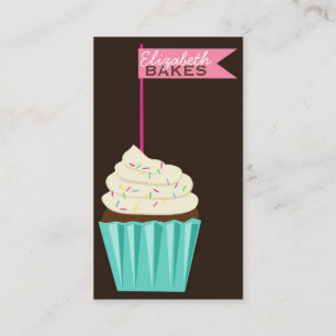 Carte de visite de Topper de petit gâteau
