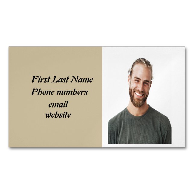 Carte de visite de totem photo personnelle personn (devant)