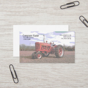 Carte de visite de tracteur