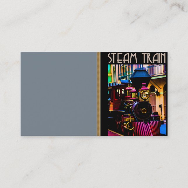 Carte de visite de train à vapeur (Devant)