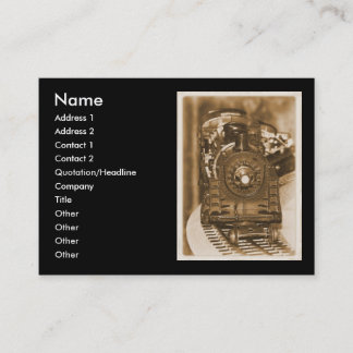 Carte de visite de train de modèle de Lionel