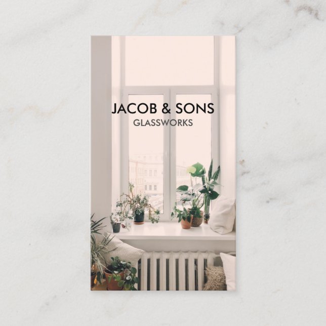 Carte de visite de travail de laiton (Devant)