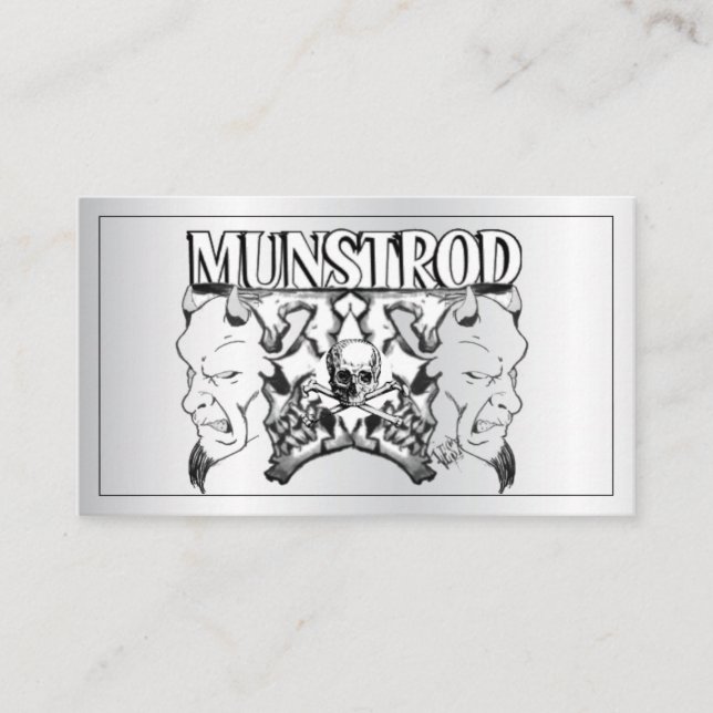 Carte de visite de tringle de rue (Devant)