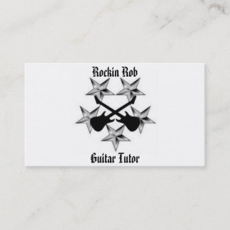 Carte de visite de tutorat de Rockin Rob