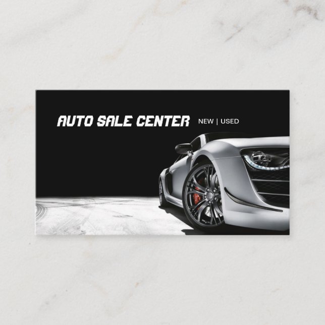 Carte de visite de vente automatique de location d (Devant)