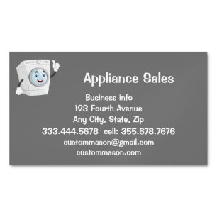 Carte de visite de vente d'appliance personnalisé