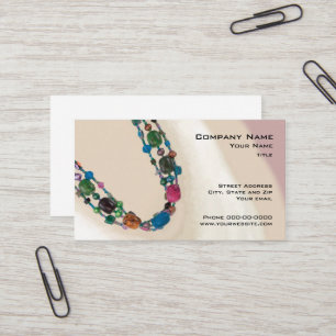 Carte de visite de vente de bijoux
