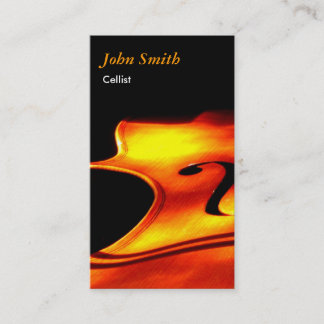 Carte de visite de violoncelliste