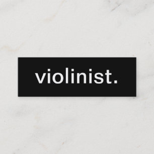 Carte de visite de violoniste