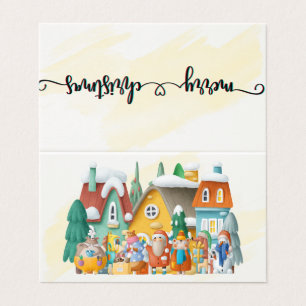 carte de visite de voeux de Noël 3D