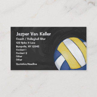 Carte de visite de volley-ball