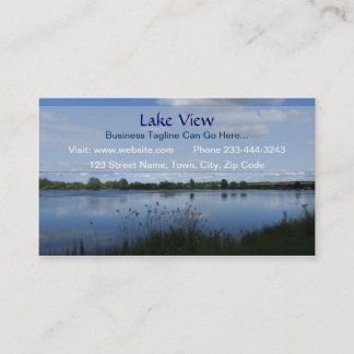 Carte de visite de vue de lac