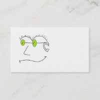 Carte de visite de yeux verts