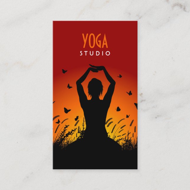 Carte de visite de yoga (Devant)