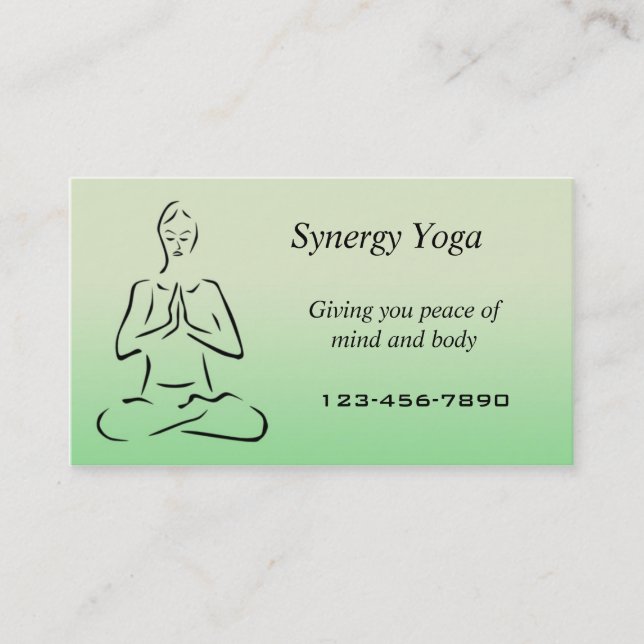 Carte de visite de yoga (Devant)