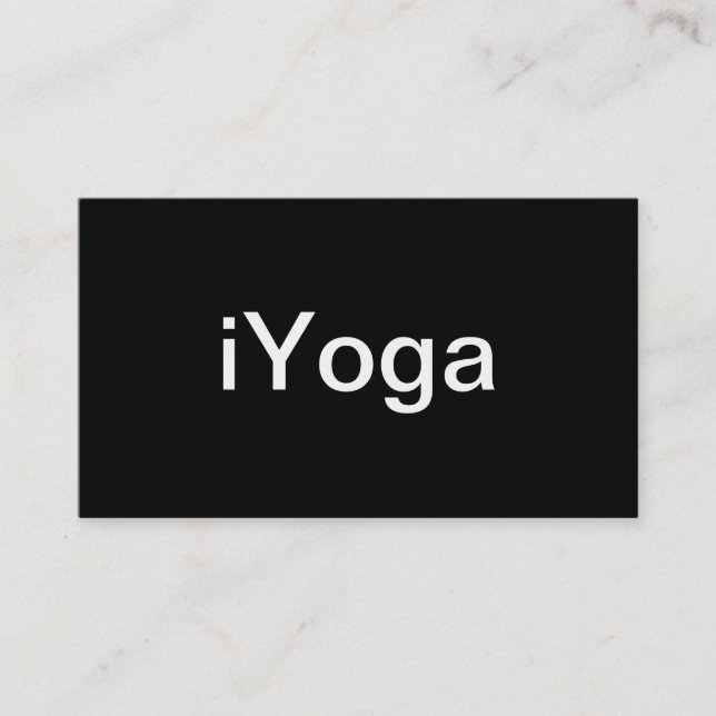 Carte de visite de yoga (Devant)