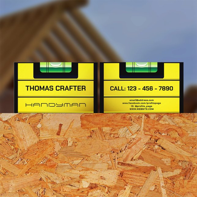 Carte De Visite Débit de bulle de niveau de l'esprit Faux (Créateur téléchargé)