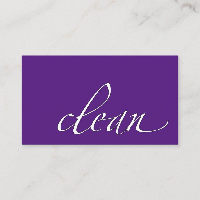 Carte De Visite Décapant faisant le ménage propre (Devant)