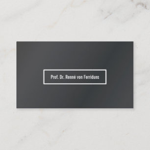 Carte de visite décent