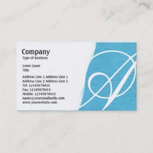 Carte De Visite Déchiré - Texture de papier brut bleu clair