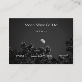 Carte de visite d'éclat de lune