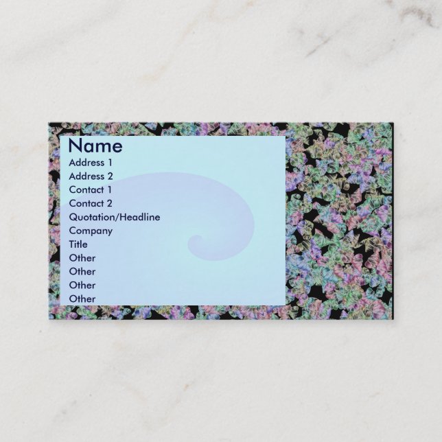 Carte De Visite Déco marine (Devant)